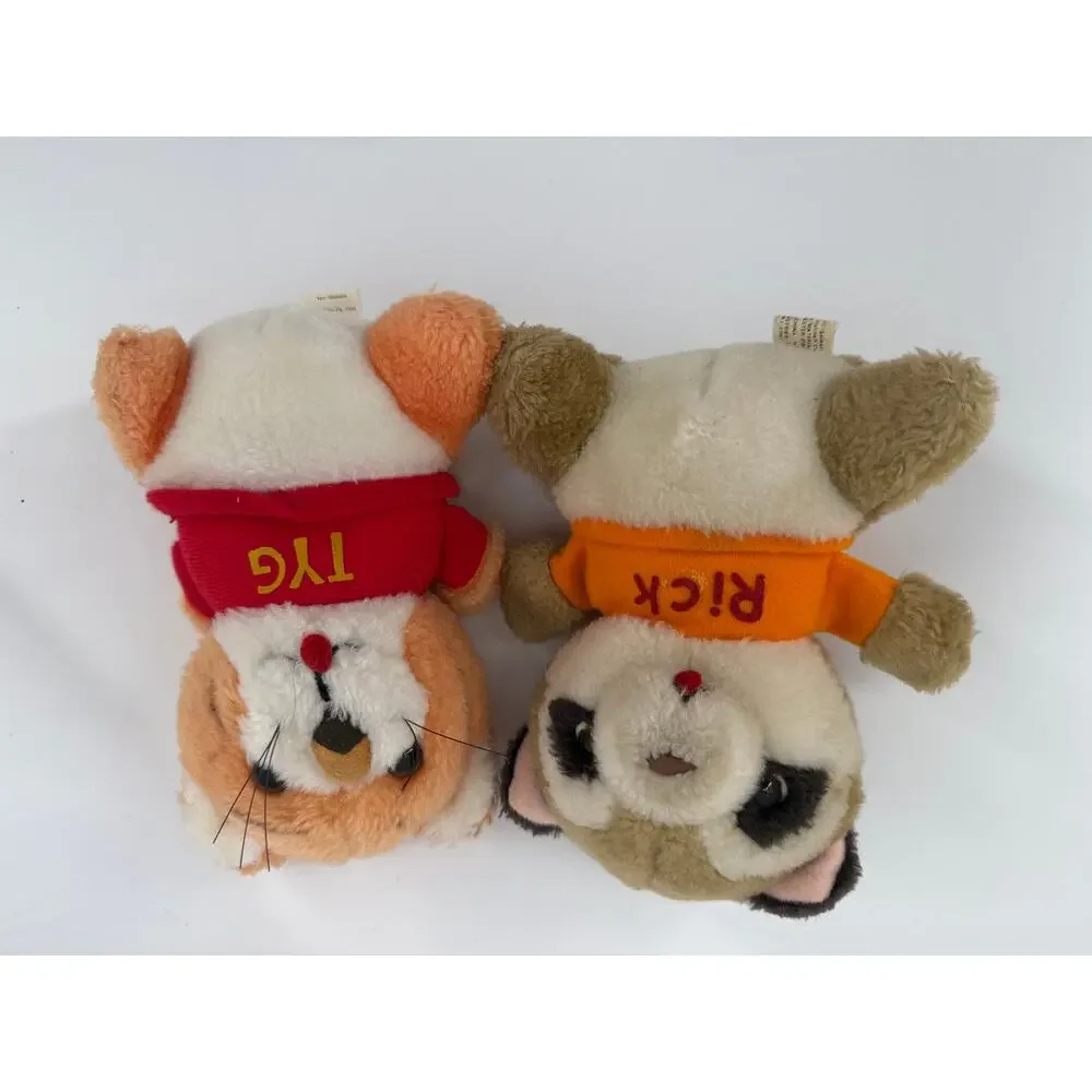 Vintage Shirt Tales Hallmark Plush Lot Of 2 Rick TYG Stuffed Animals 1980s